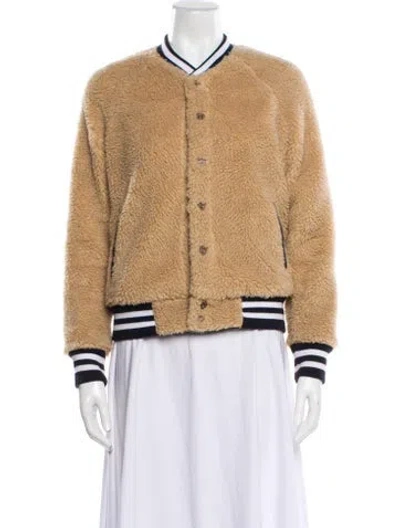 Pre-owned Mother Bomber Jacket In Neutral