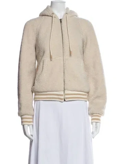 Pre-owned Mother Bomber Jacket In Neutral