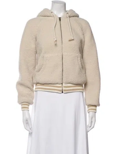 Pre-owned Mother Bomber Jacket In Neutrals