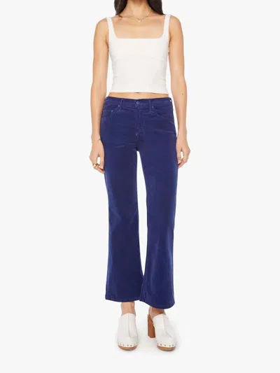 Mother Bookie Flood High-rise Bootcut Jeans In Hopscotch-twilight Blue
