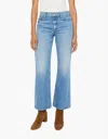 Mother Bookie Flood Jeans In Deans List In Blue