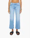 Mother The Patch Pocket Mid Rise Maven Ankle Avant Gardener Jeans In Blue