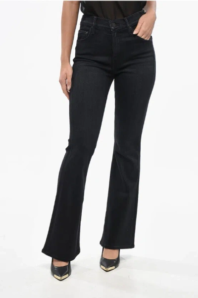 Mother Boot Cut The Weekender Jeans With Ton On Ton Button 25cm In Black