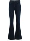 Mother Midnight Blue Stretch Denim The Weekender Jeans In Blue