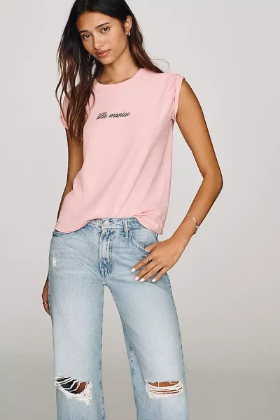 Mother Boxy Goodie Goodie Tee In Pink