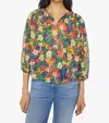 Mother The Breeze Top In Cosmic Blooms In Multi