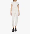 Mother The Buckle Bunny Rider Ankle Act Natural Pants In White