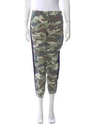 Pre-owned Mother Camouflage Print Skinny Leg Pants In Multi