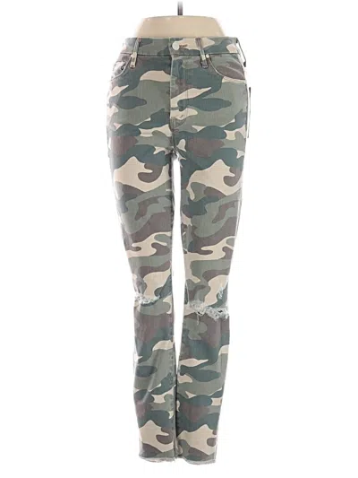 Pre-owned Mother Cargo Pants In Green