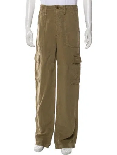 Pre-owned Mother Cargo Pants In Green