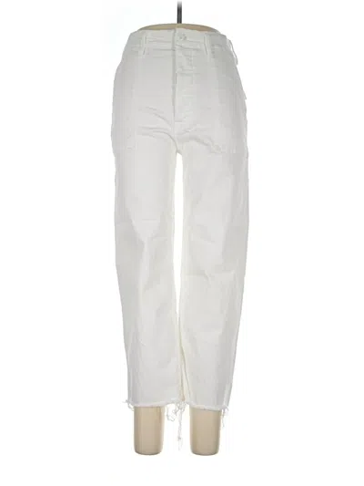 Pre-owned Mother Cargo Pants In White
