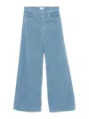 Mother The Mid-rise Hiker Hover Blue Shadow Slim Straight Leg Jean In Blue