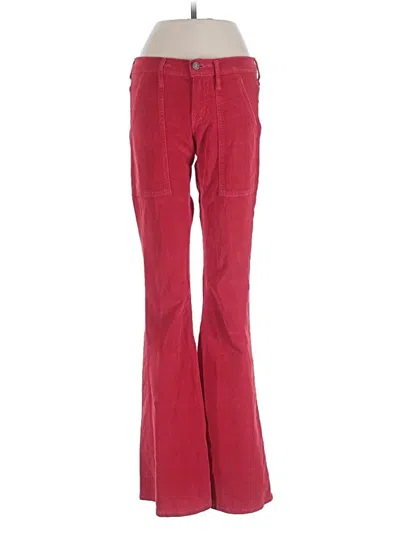 Pre-owned Mother Casual Pants In Red