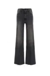 Mother Charcoal Stretch Denim The Hustler Jeans In Blue