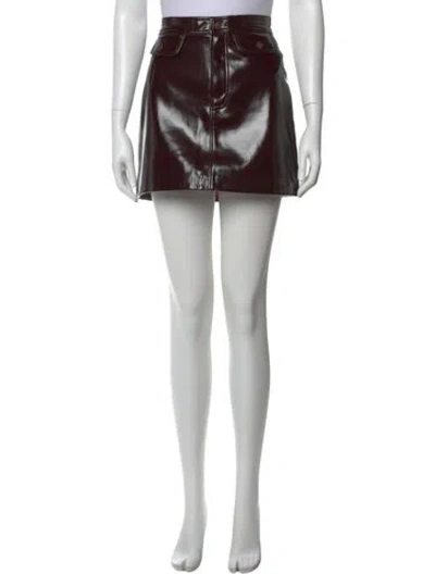 Pre-owned Mother Chloe X  Mini Skirt In Black