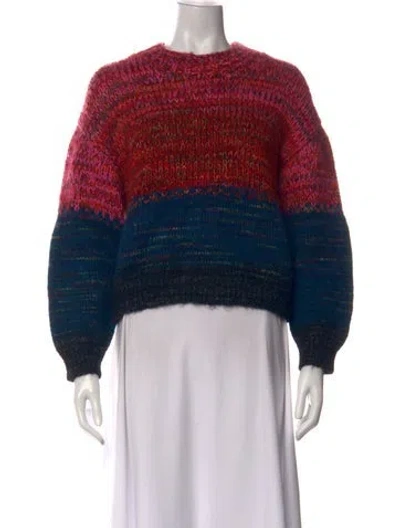 Pre-owned Mother Colorblock Pattern Crew Neck Sweater In Multi