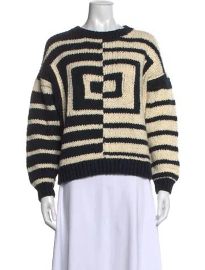 Pre-owned Mother Colorblock Pattern Crew Neck Sweater In Multi