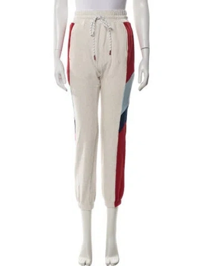 Pre-owned Mother Colorblock Pattern Sweatpants In Neutral