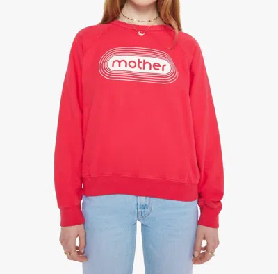 Mother The Concert Printed Cotton-jersey Sweatshirt In Red
