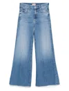 Mother Cotton-blend Jeans In Blue