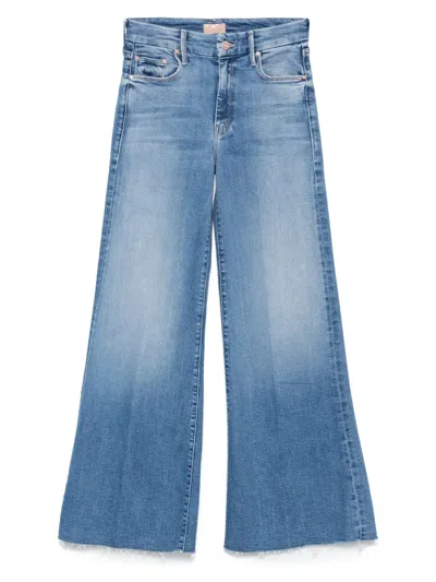 Mother Cotton-blend Jeans In Blue