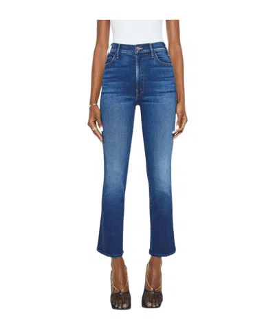 Mother Cotton-blend Jeans In Black