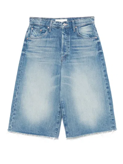 Mother Cotton Denim Shorts
