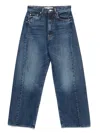 Mother The Half Pipe Ankle Jeans In Blue