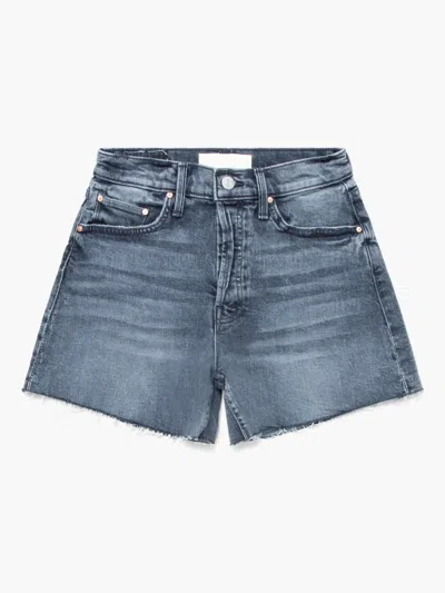 Mother Cotton Shorts In Blue