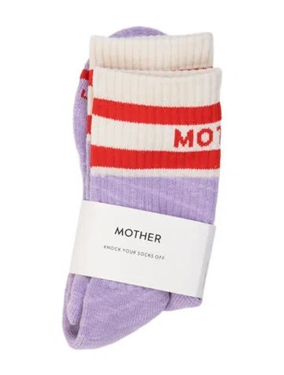 Pre-owned Mother Cotton Socks W/tags In Purple