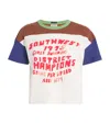 Mother Cotton The Grab Bag Cropped T-shirt