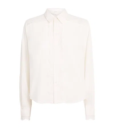 Mother Cotton The Headup Honey Blouse In Ivory