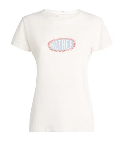 Mother Cotton-linen The Lil Sinful T-shirt In White