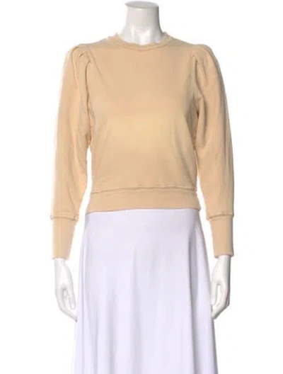 Pre-owned Mother Crew Neck Long Sleeve Sweatshirt In Neutral