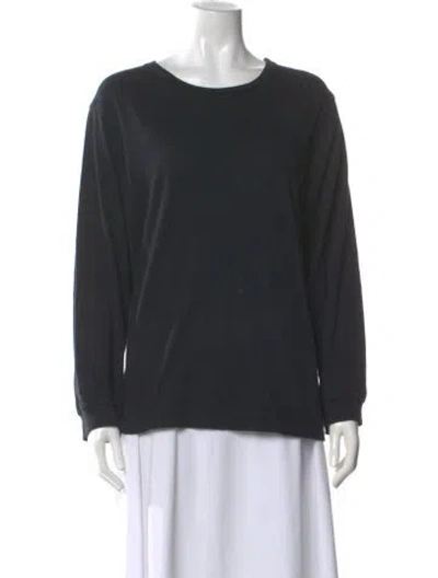 Pre-owned Mother Crew Neck Long Sleeve T-shirt In Gray