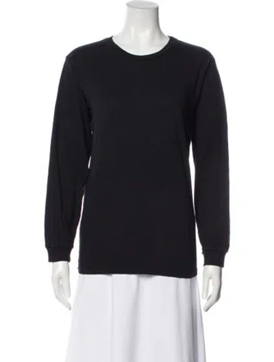 Pre-owned Mother Crew Neck Long Sleeve T-shirt In Gray