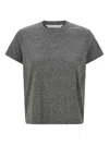 Mother Short Sleeve Crew Neck T-shirt In Gray