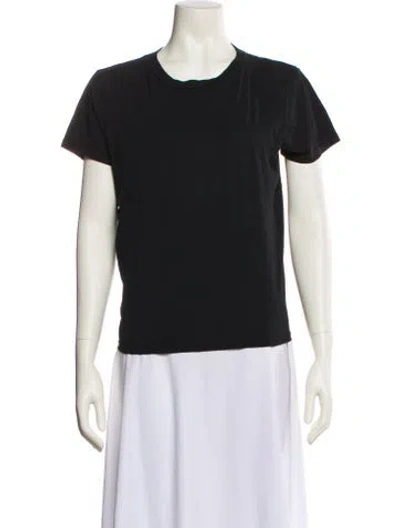 Pre-owned Mother Crew Neck Short Sleeve T-shirt In Black
