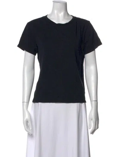Pre-owned Mother Crew Neck Short Sleeve T-shirt In Black