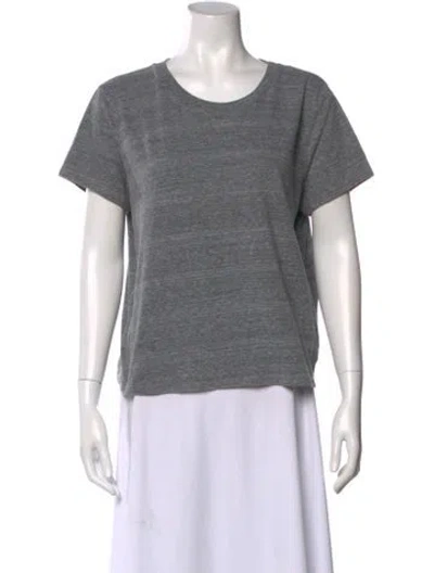 Pre-owned Mother Crew Neck Short Sleeve T-shirt In Gray