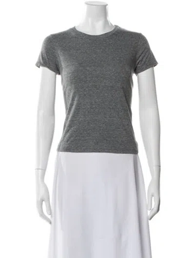 Pre-owned Mother Crew Neck Short Sleeve T-shirt In Gray