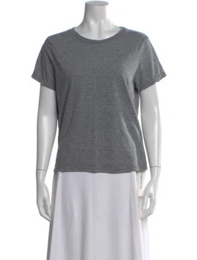 Pre-owned Mother Crew Neck Short Sleeve T-shirt In Gray