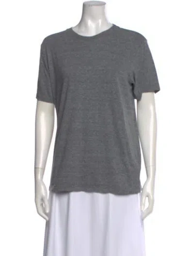 Pre-owned Mother Crew Neck Short Sleeve T-shirt In Gray