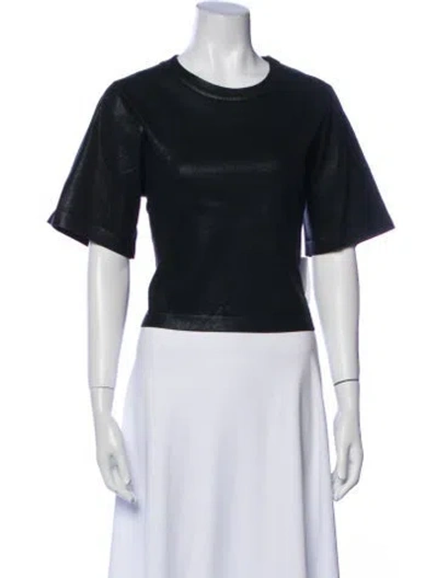 Pre-owned Mother Crew Neck Short Sleeve T-shirt W/ Tags In Black