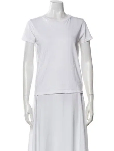 Pre-owned Mother Crew Neck Short Sleeve T-shirt W/ Tags In White