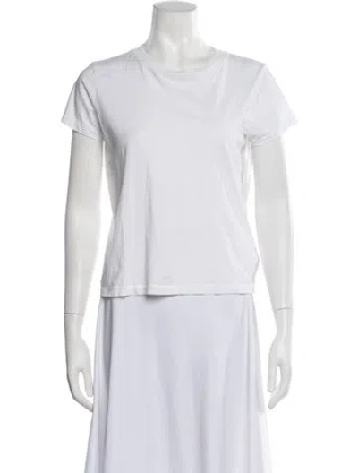 Pre-owned Mother Crew Neck Short Sleeve T-shirt W/ Tags In White