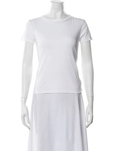 Pre-owned Mother Crew Neck Short Sleeve T-shirt In White