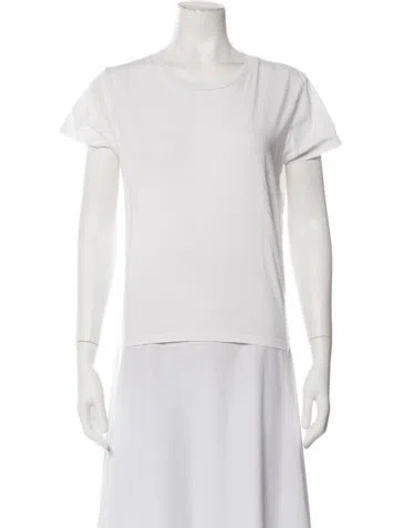 Pre-owned Mother Crew Neck Short Sleeve T-shirt In White