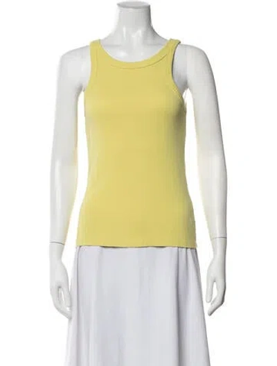 Pre-owned Mother Crew Neck Sleeveless Top In Blue