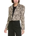 Mother Cropped Blazer In Black